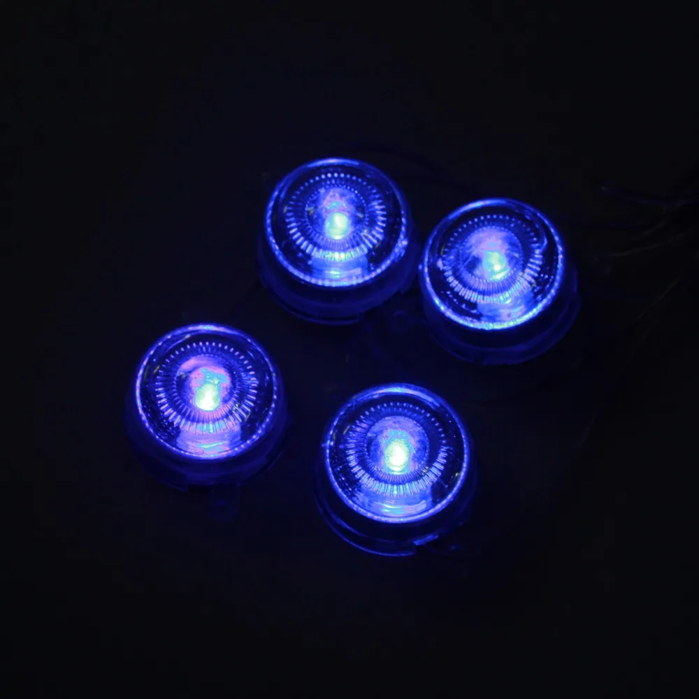 Posbay 8 шт. синий светодиодный светильник лампы для нижнего тела светящаяся система