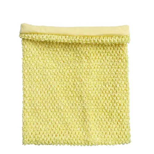 Lemon yellow lined Вязаные топы-пачки для маленьких девочек 1-2 лет с подкладкой, 8x8 дюймов, платья-пачки, топы-пачки «сделай сам», ручная работа, пачки, повязка на голову, пачки - Цвет: Lemon yellow lined