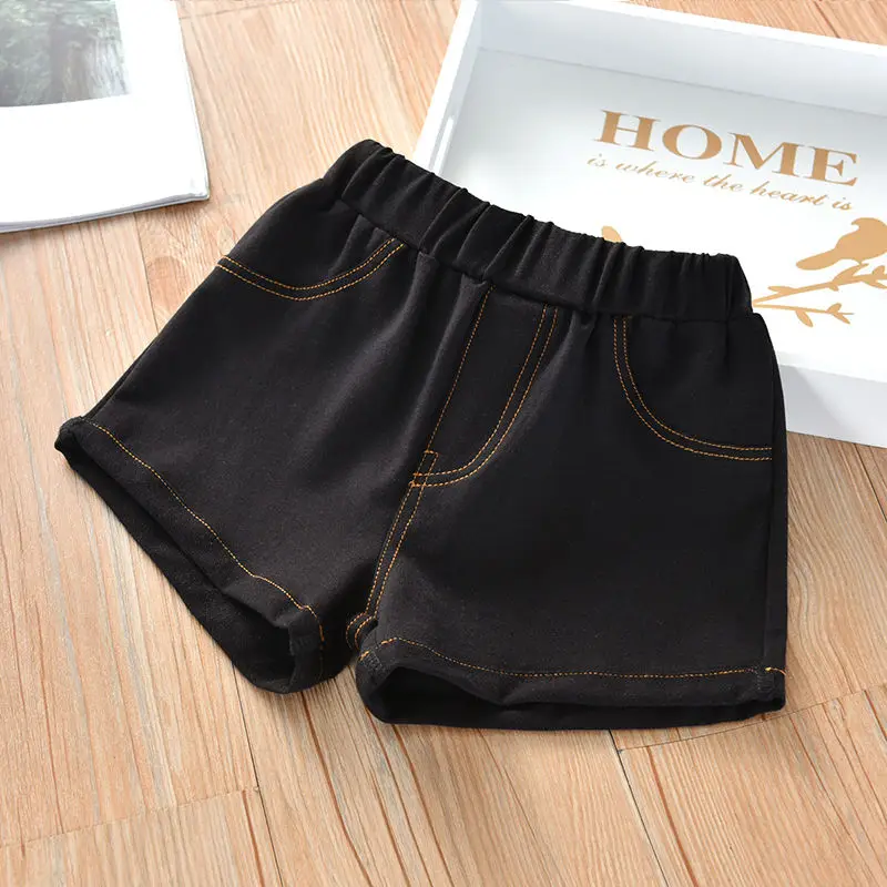 Новинка Лето 2020 Детские хлопковые джинсовые штаны ярких цветов для маленьких