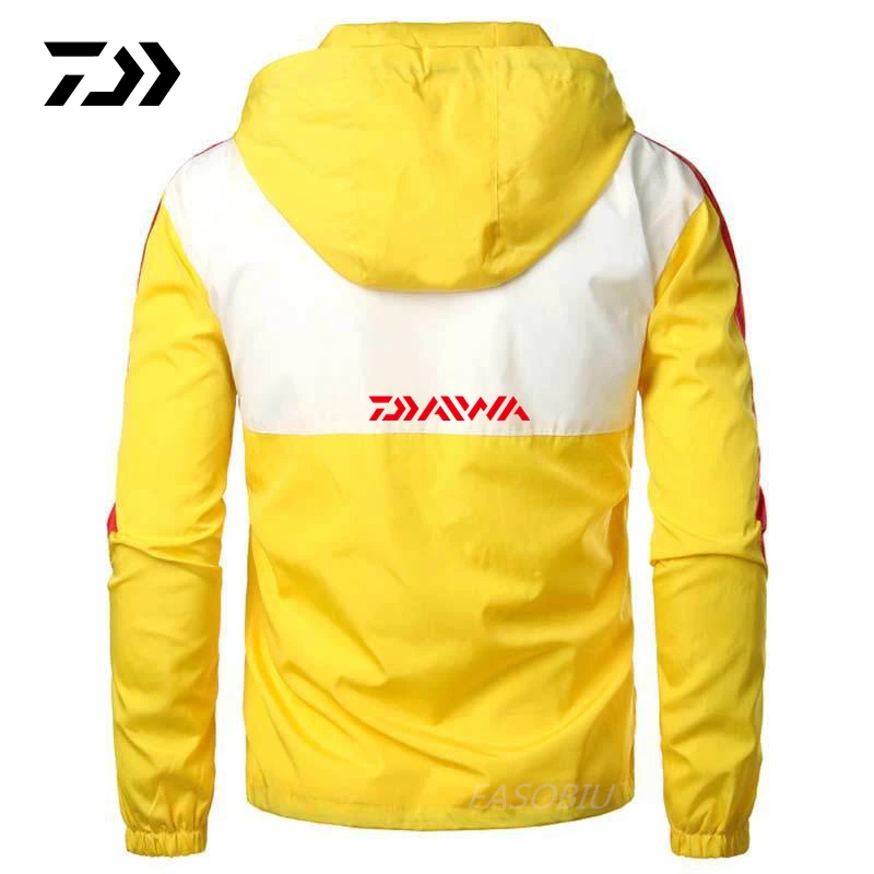

Daiwa Spring Autumn Windproof Men's Fishing Clothing Long Sleeve Thin Hooded Fishing Clothes Outdoor Sport Fishing Jackets