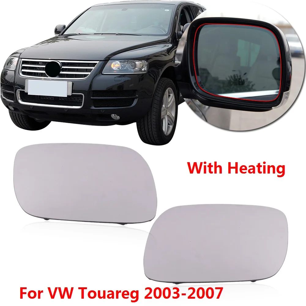 CAPQX 1 пара с подогревом наружное заднего вида зеркало стекло для Volkswagen VW Touareg 2003 2004