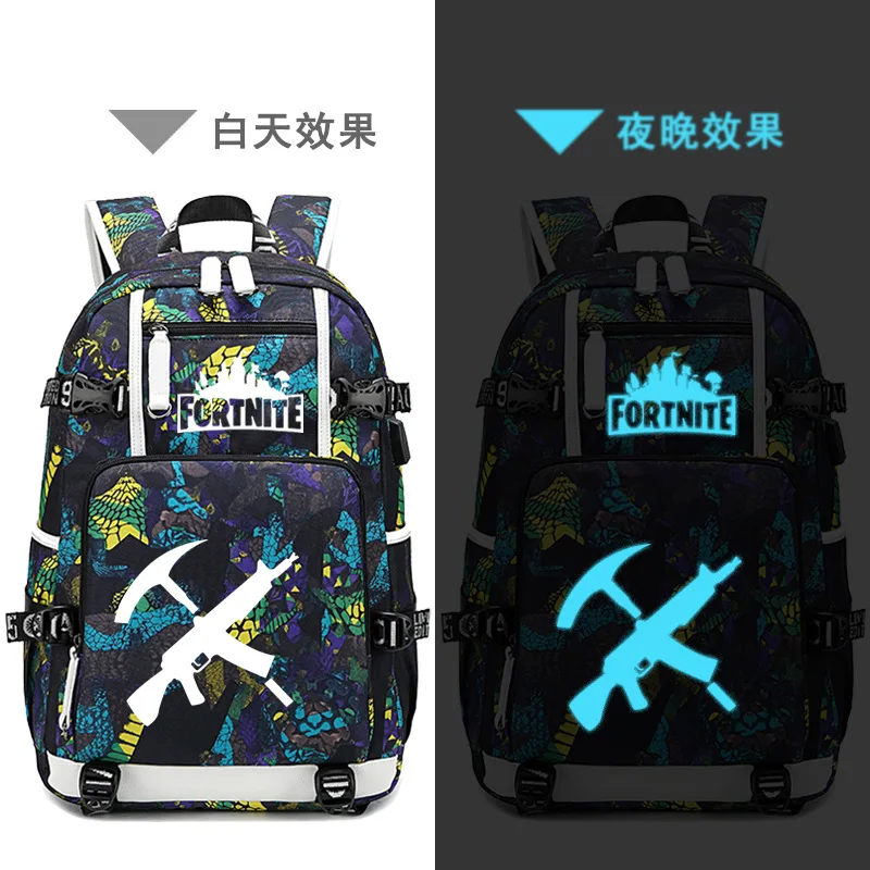 Рюкзаки Fortnite для мужчин и женщин дорожные водонепроницаемые вместительные ранцы