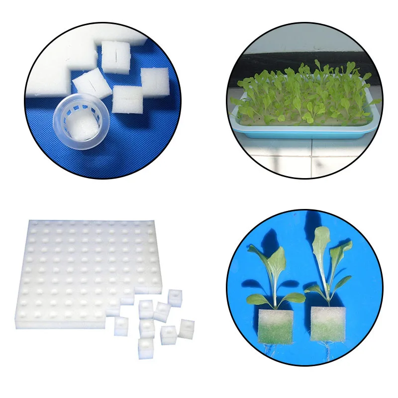 New 96 pcs Transplanted Sponge Soilless Hydroponic Vegetable Cultivation System Gardening Tools Seedlings For Planting