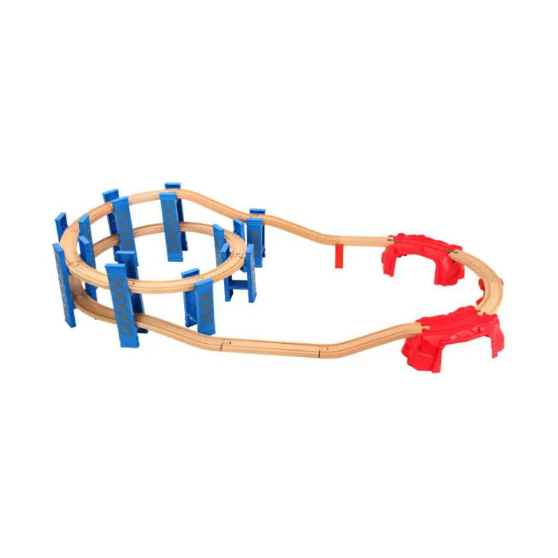 

Train Track Toy Pier Accessories with Rising Arc Track Bracket Set for Children