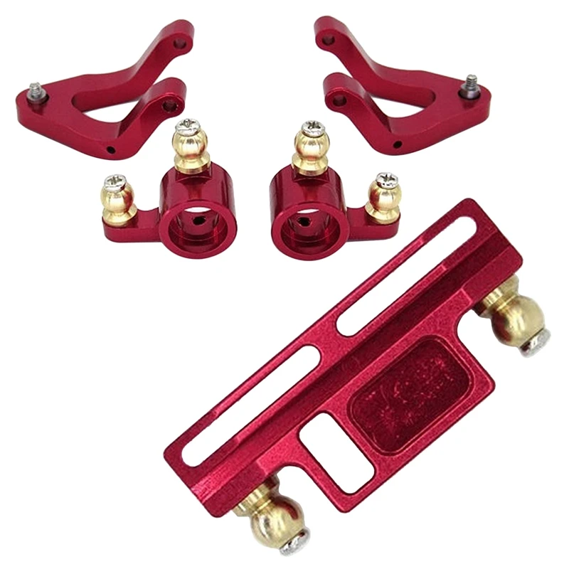 

1 Set Car Parts Metal Lower Swing Arm Set & 1 Pcs Car Parts Metal Steering Group Assembly Steering Block