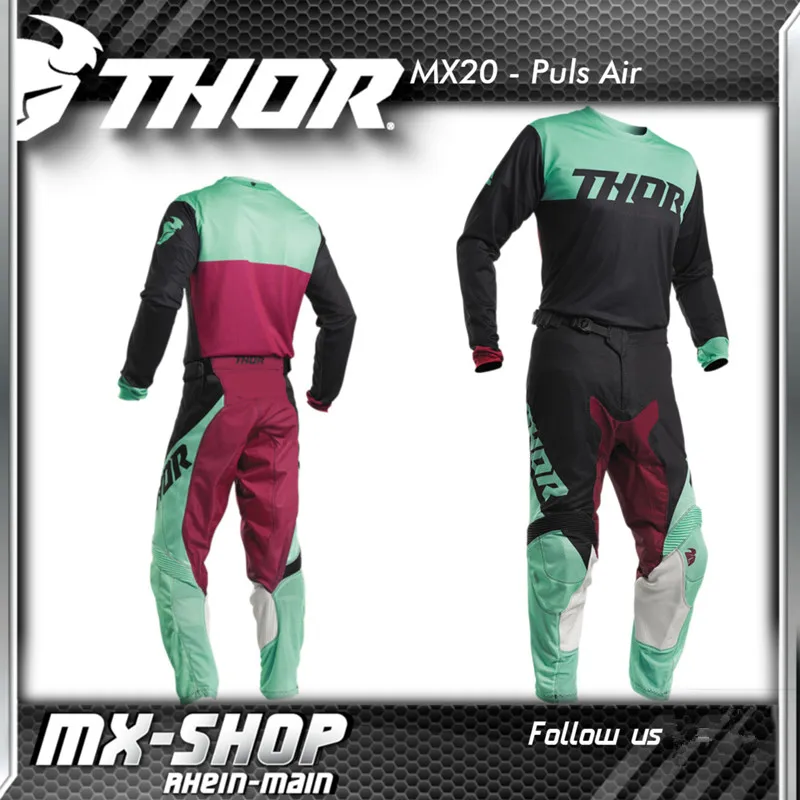 PULSE AIR мотокросса Джерси и брюки Топ ATV BMX Moto gear Набор ATV Джерси комплект мотоциклетная одежда MX Combo