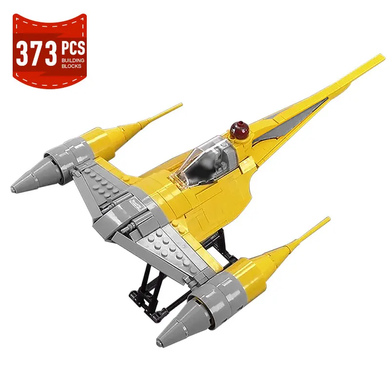 

Space Wars Movie Weapon Battle Spaceship Naboo N-1 Starfighters Building Blocks Aircraft Mini Model Kids Toys