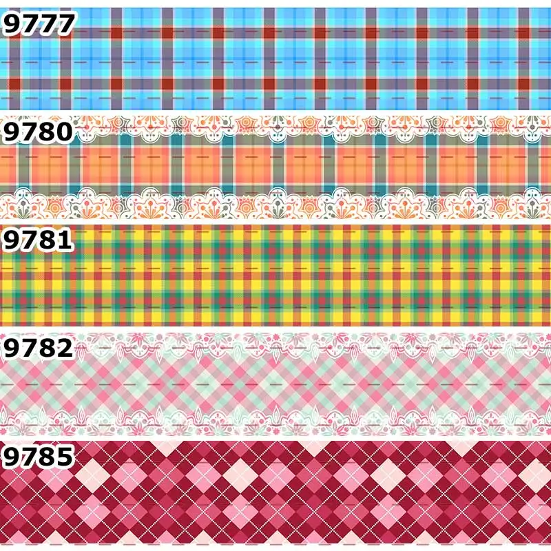 10 ярдов разные размеры разноцветные Волшебные клетчатые печатные крупные