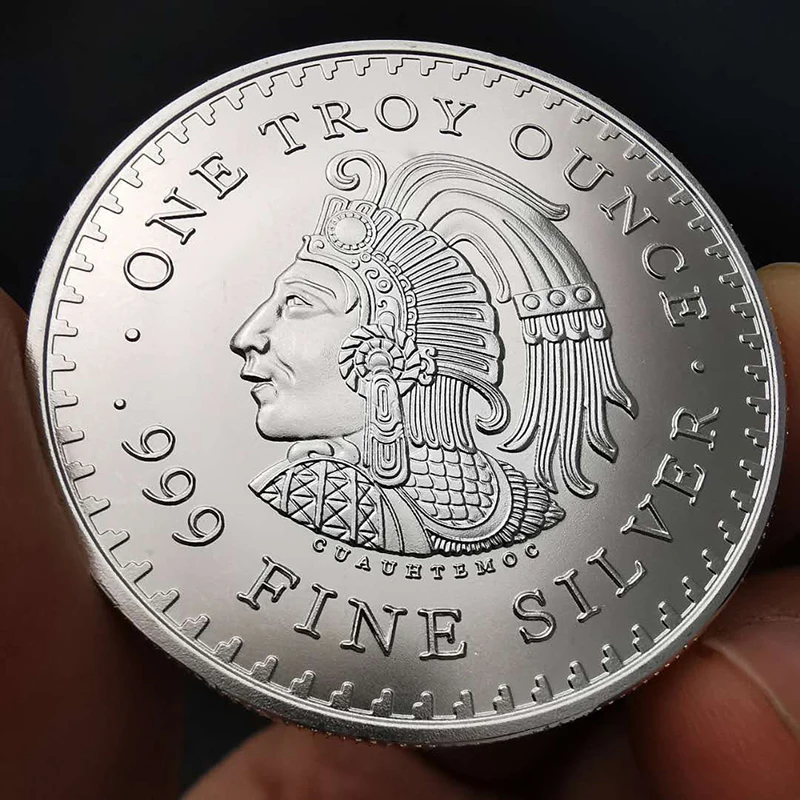 Памятная монета из чистого серебра 999 пробы Maya. мексиканское пророчество