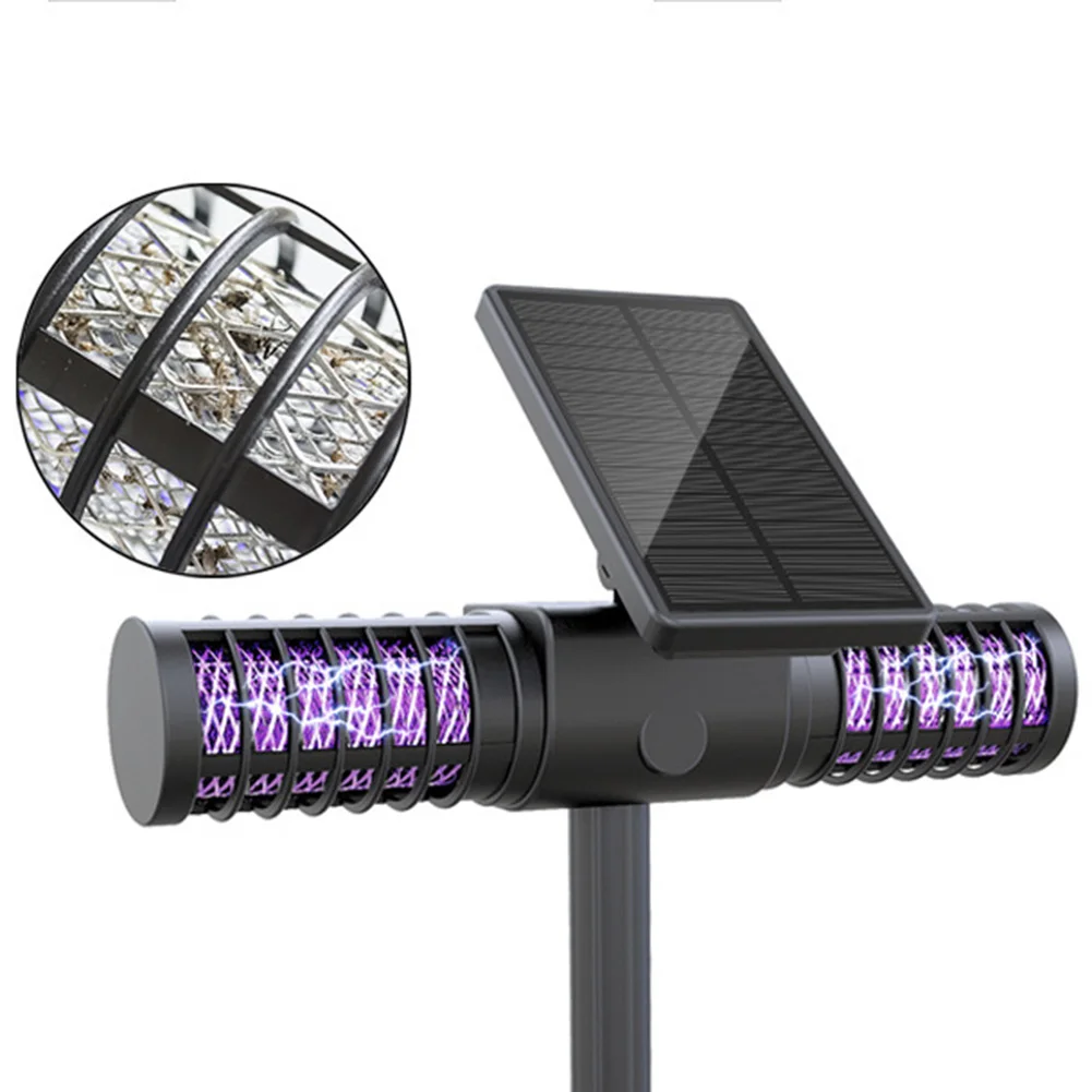 

Solar Mosquito Killer Lamp Garden Solar Powered LED Light Garden Mosquito Pest Bug Insect Zapper Repellent Lawn Lamp for Outdoor