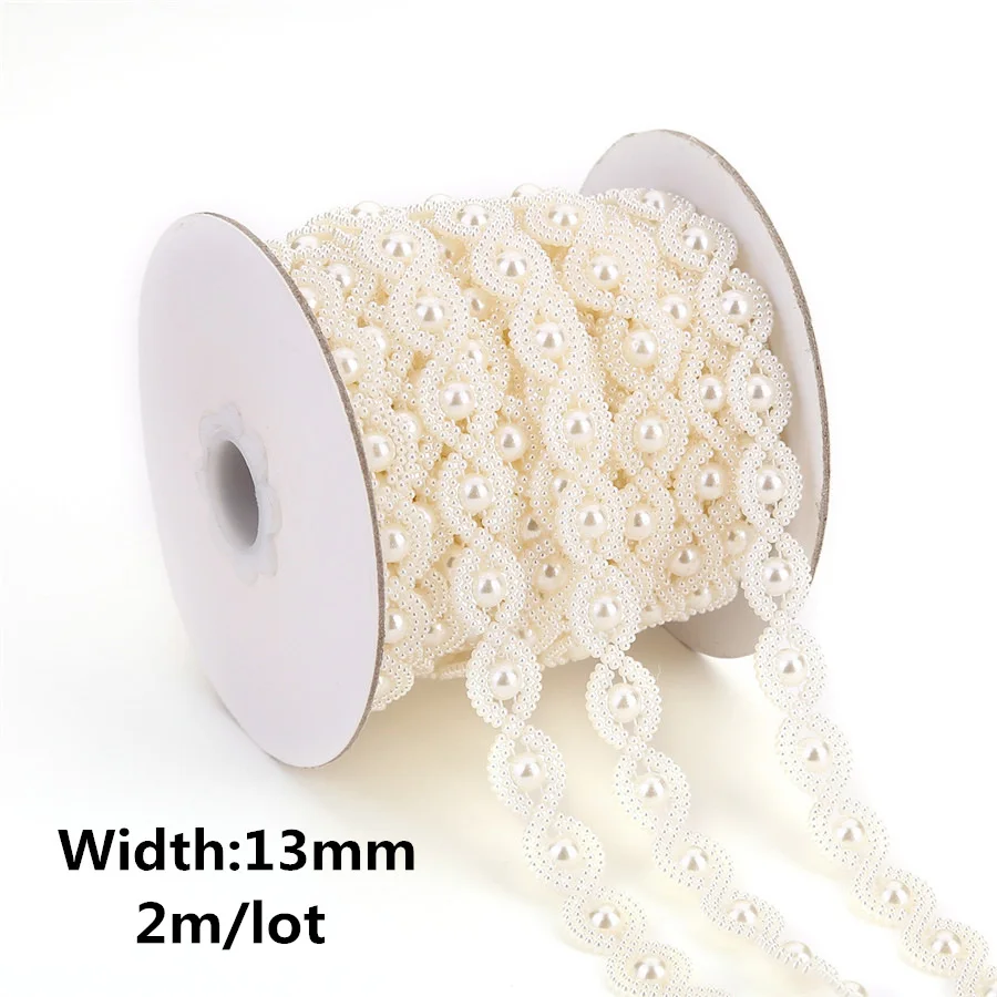 Бусины из АБС пластика с имитацией жемчуга обвязка на цепочке для шитья сделай