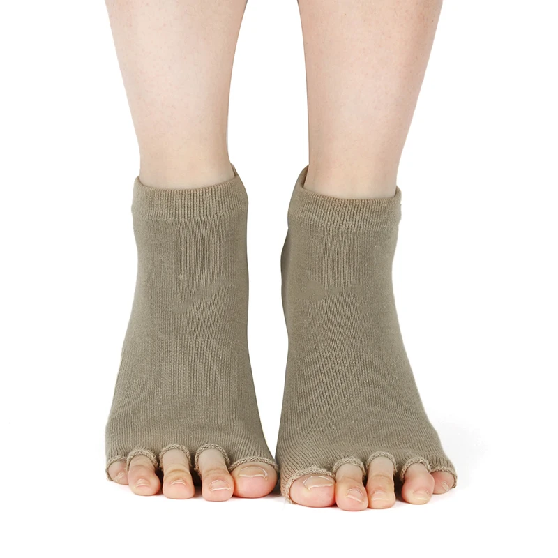 Носки для занятий йогой нескользящие носки с ремешками и рукоятками без пятки