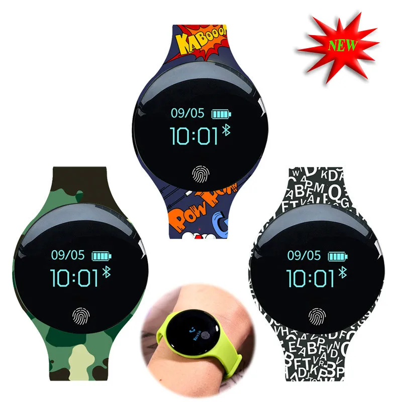 

New neutral fashion sports style fitness watch smart bracelet pedometer wearable waterproof clock Relogios Laosibin