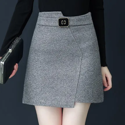 

NEW Miniskirt women's comfortable, versatile, thin, high, leg length, A-line skirt, hip package, ladies' uniform