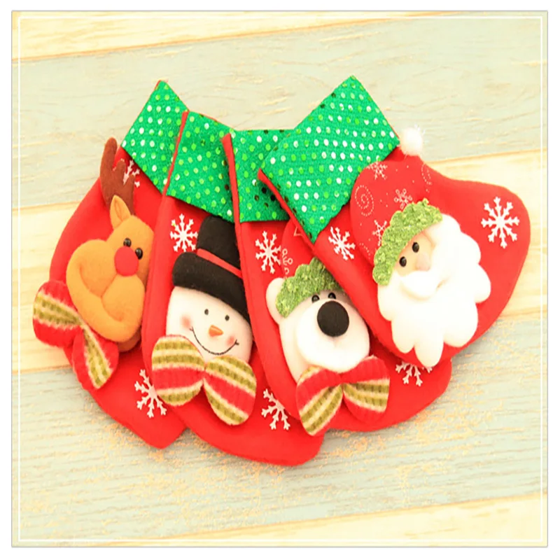 Рождественские подарки рождественские носки украшения в виде елки новогодний