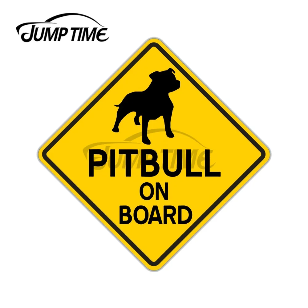 

JumpTime 13x13 см для питбуля на доске, красивая наклейка «сделай сам», мотоциклетная наклейка для автомобиля, забавные граффити, наклейка, Водоне...