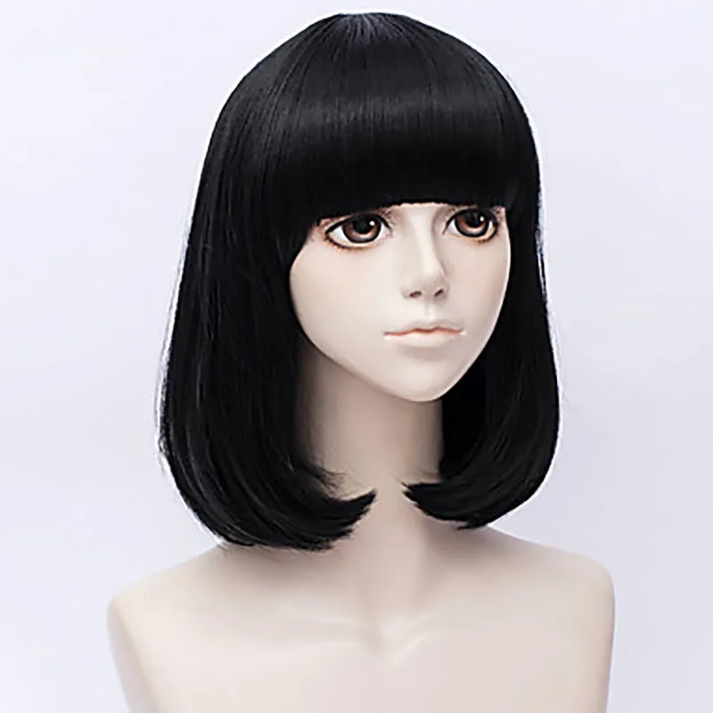 HAIRJOYHAIRJOY Синтетический Косплей желтый бриллиант в стране блестящих коротких прямых ЛИМОННЫХ волос парик