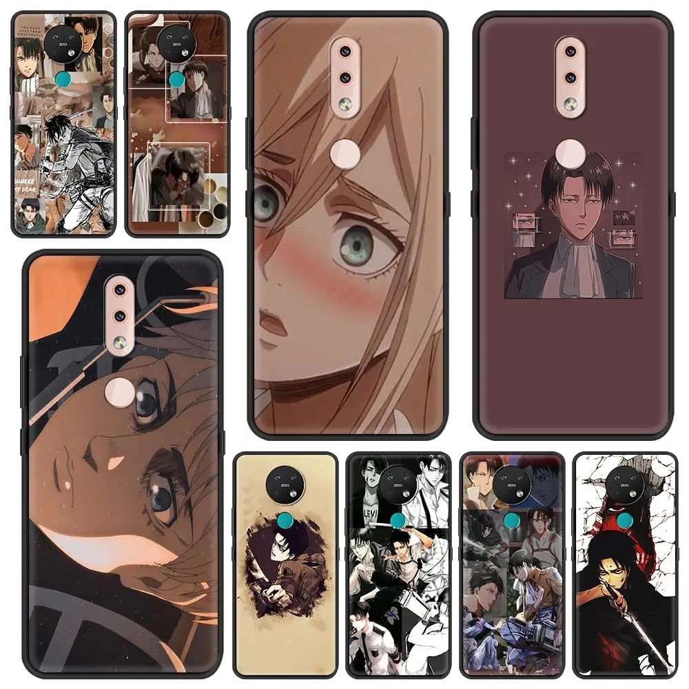 

Attack On Titan Anime Phone Case For Nokia G10 7.2 5.3 3.4 8.3 5.4 X20 X10 G20 C20 C10 2.3 2.4 4.2 1.4 3.2 2.2 1.3 Soft Cover
