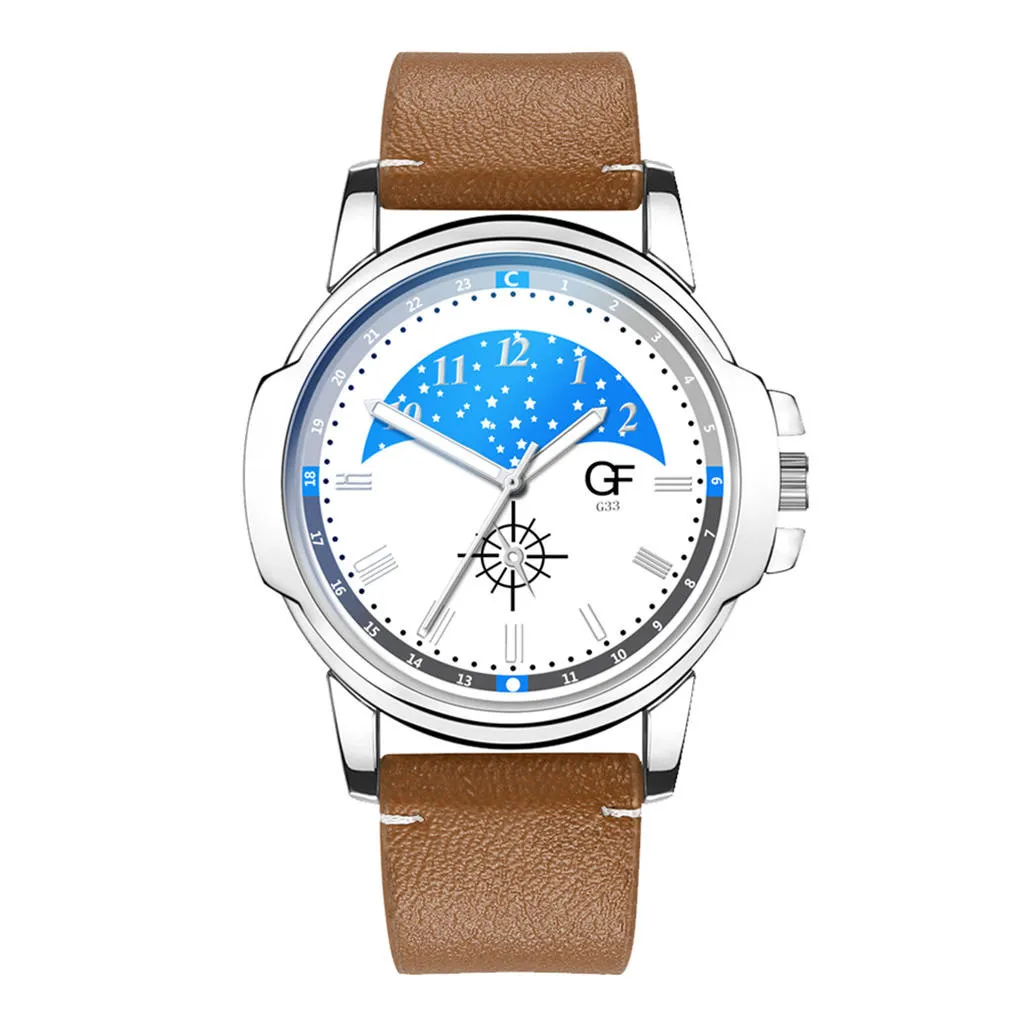 

Fashionable casual Hot Man Leather Watch Whatever Late Anyway Letter Watches New Pointer Glow Watch часы мужские наручные