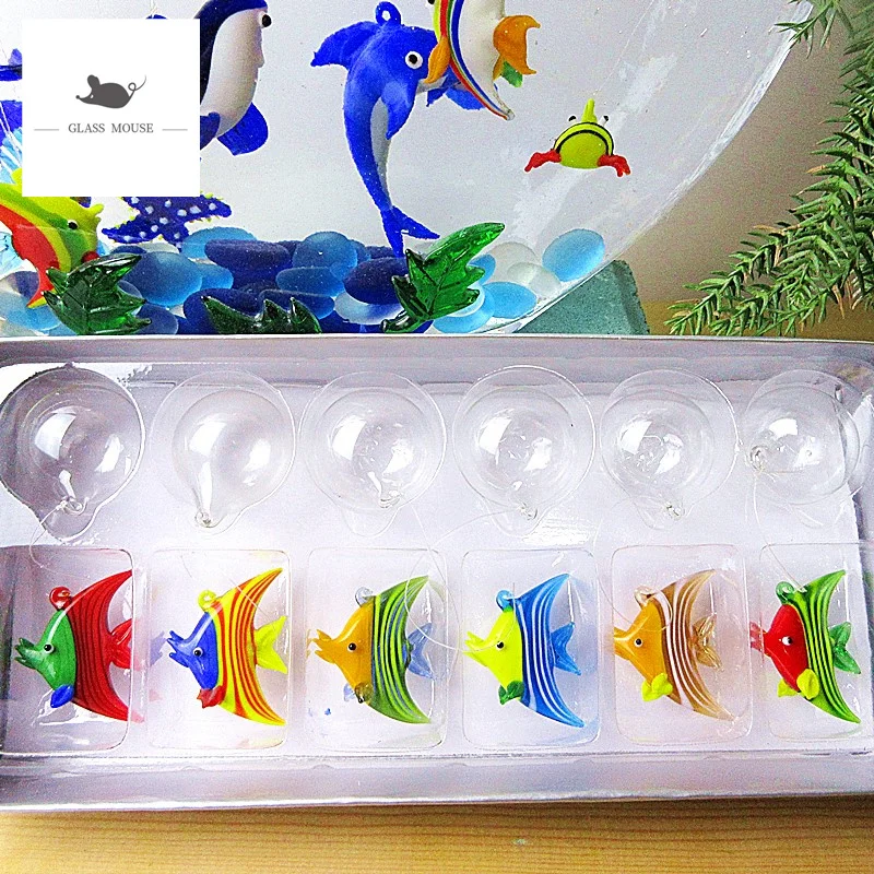 Декор для аквариума статуэтки миниатюрные стеклянные морские статуи животных