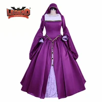 victorian queen elizabeth tudor period tudor renaissance medieval anne boleyn dress gown purple dress anne boleyn costume