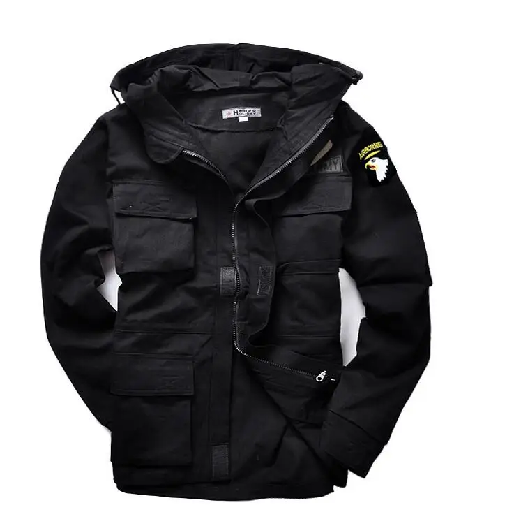 Мужская Военная Униформа M65 тренчкот однотонная камуфляжная ватная куртка 101st