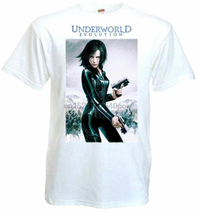 Белая футболка с постером фильма Underworld Evolution V2 все размеры S 5Xl | Мужская одежда