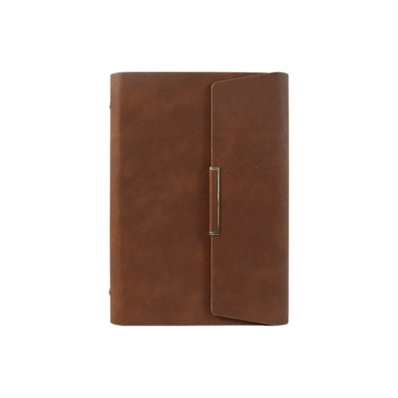 

Elegant Travel Handcrafted Magnetic Buckle Diary Notebook Engraved Leather