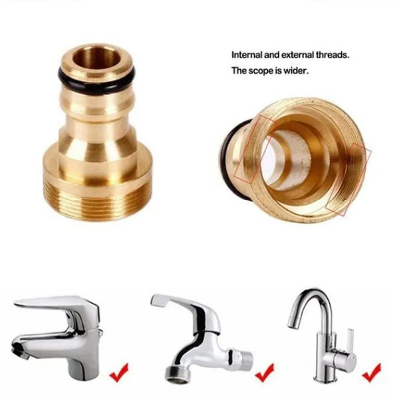 All-copper basin connection faucet car wash water pipe washing machine copper conversion interface accessories | Дом и сад