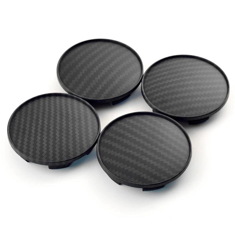 

4pcs 68mm Wheel Center Cap Carbon Fiber Black 654F Fit For RS5 / RS6 / RS7 / CDR9 / FD05 TE37