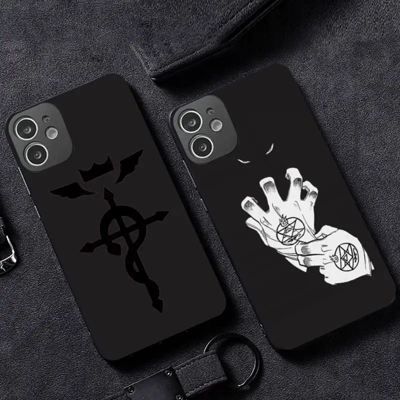 

Fullmetal Alchemist Brotherhood Phone Case for iPhone 12 11 mini pro XS MAX XR 8 7 6 6S Plus X 5S SE 2020