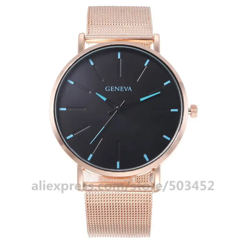 100 шт./лот модные мужские часы сетчатые брендовые кварцевые простые повседневные
