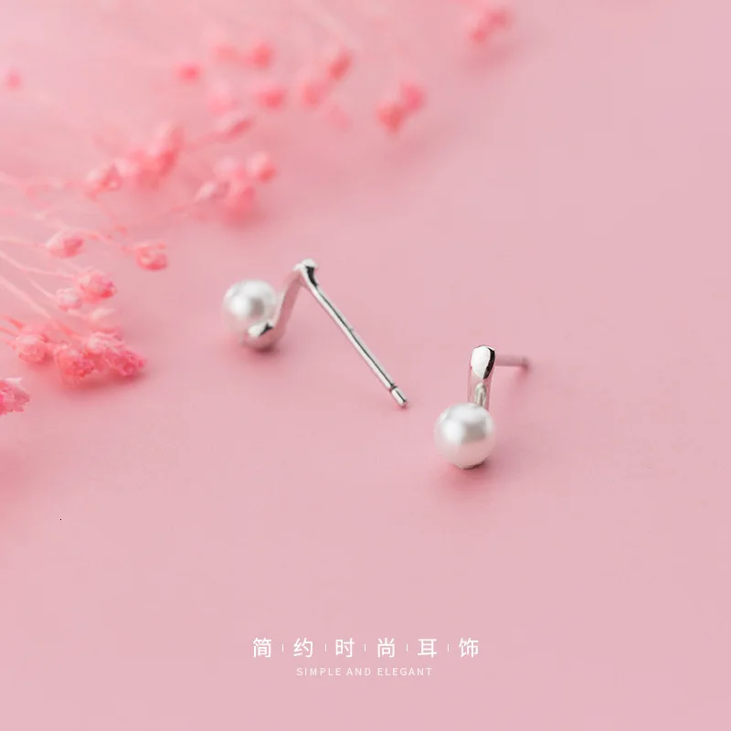 

Real 925 Sterling Silver Pearl Stud Earrings Popular Jewelry Accessories for Women Charm Trendy Gifts