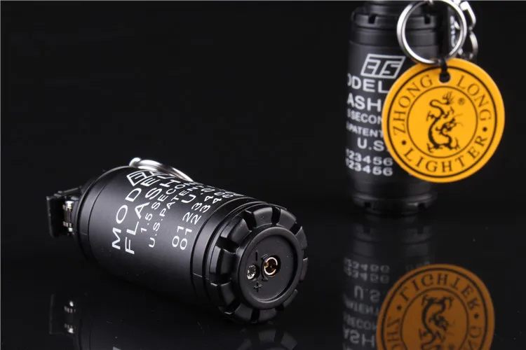 Мужская металлическая зажигалка в стиле милитари 7 см | Дом и сад