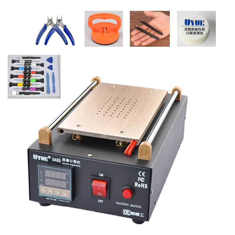 Аппарат для разборки телефонов UYUE 948Q со встроенным насосом инструмент ремонта