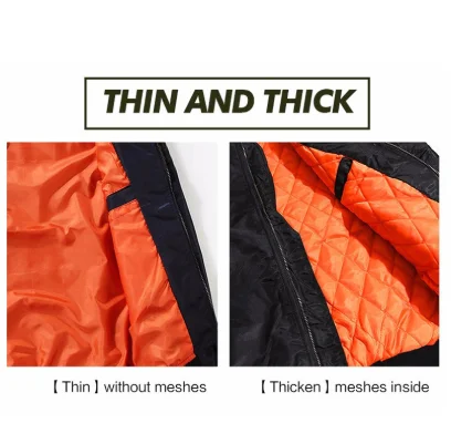 

Mens Flying jacket Wintter Warm Slim Fiy Pilot jacket men HRC race motorcycle Car Logo Sweatshirt Hip Hop Harajuku Men jacket 6