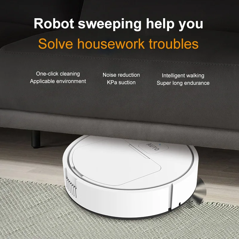 Suction Type Intelligent Sweeping Robot Lazy Household Automatic Cleaning Machine Portable Vacuum Cleaner Accessories | Дом и сад