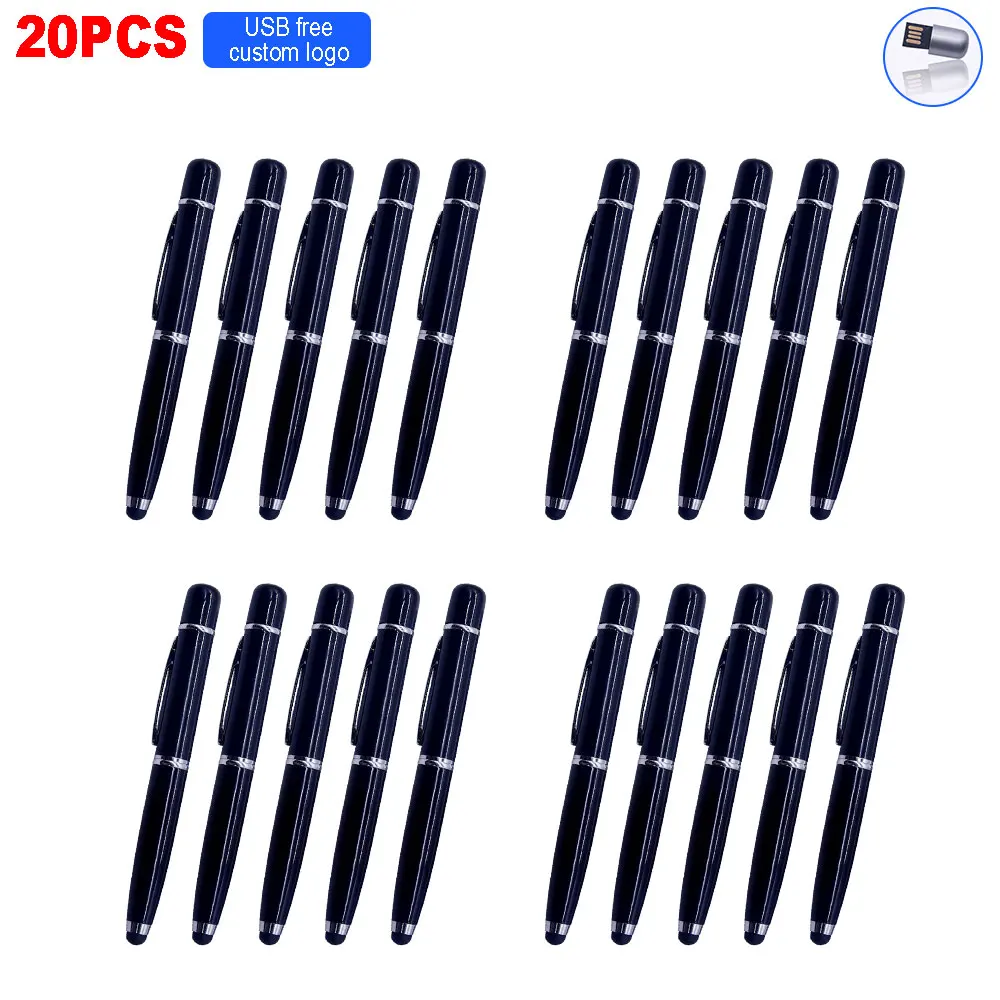 

wholesale 20pcs free logo 8GB 16GB 32GB metal Flash Drive Stick USB2.0 Pen drive 64GB 128GB 4gb Usb Stick small U disk best gift
