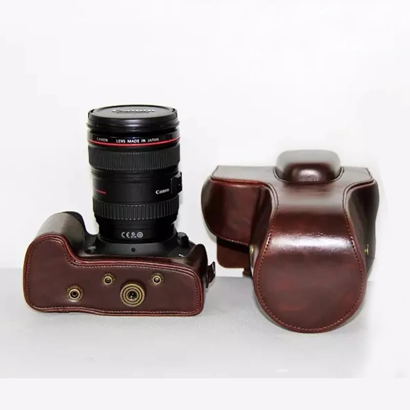 Портативный чехол из искусственной кожи для камеры Canon EOS 60D 70D 80D 90D MarkII DSLR защитный