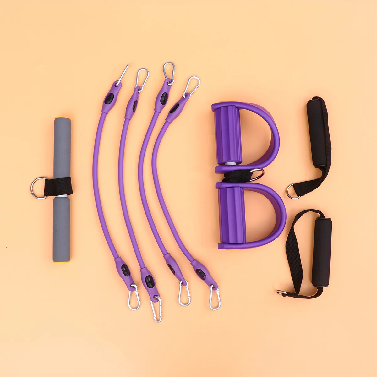 

1 шт. плоская латексная эластичная лента для сопротивления пилатеса и физиотерапии (фиолетовый)