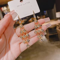 premium beautiful zirconium diamond earrings 2022 new earrings for women korean fashion jewelry design personalized earrings