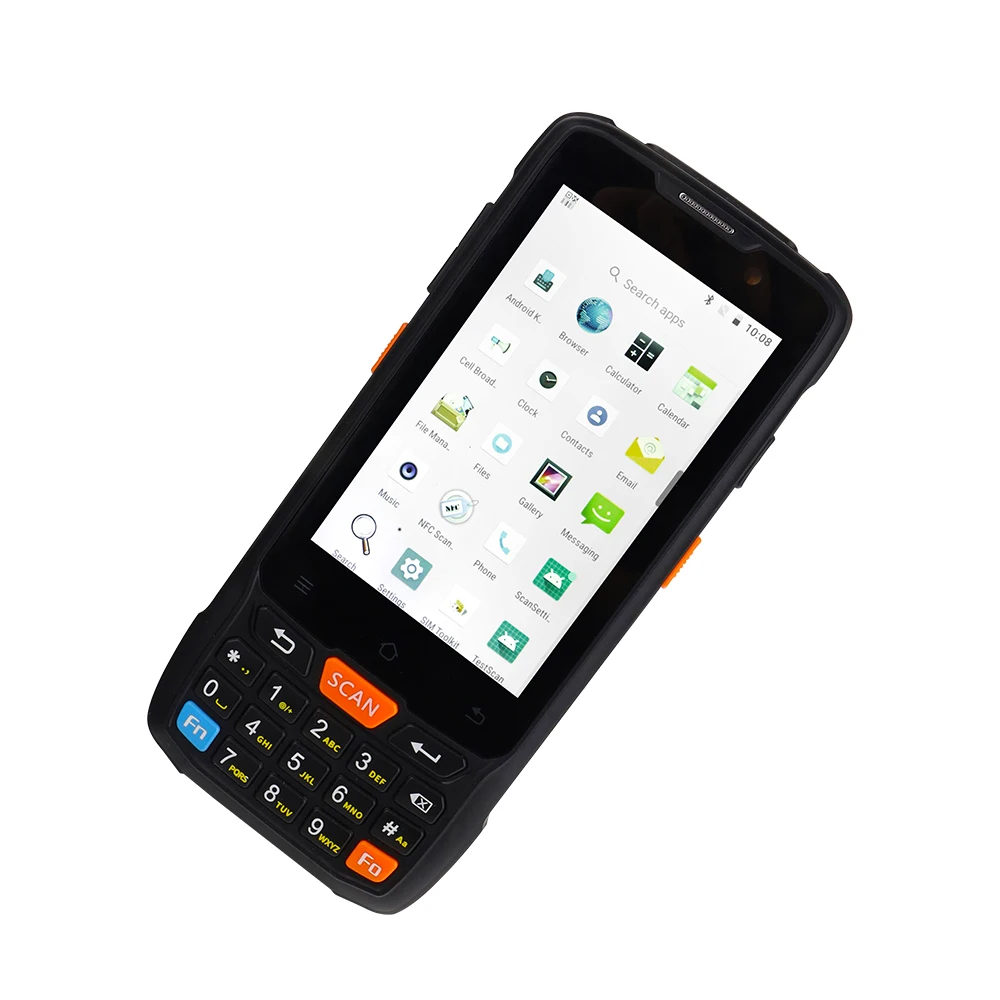 Caribe PL-40L 4G Rugged Android PDA Industrial Tablet with Long Distance RFID Reader 1D Laser Scanner images - 6