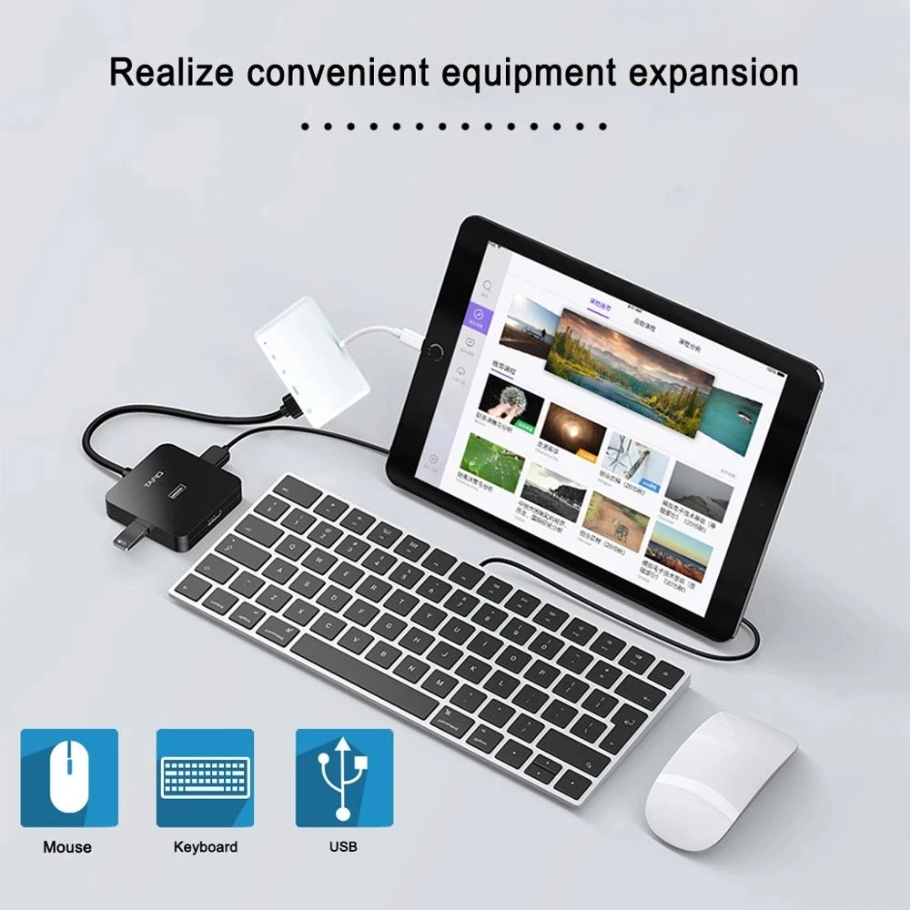 Lightning To 1080P HDMI Cable USB SD TF Card Reader Digital AV TV OTG Adapter Hub For iPhone X XR XS 11Pro Max SE iPad Mini Pro | Мобильные