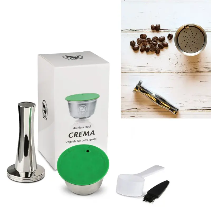 

Cxnwfvsc ainl Metal Rusable Guo Fit for Nescafe wi Filter Uesed 200 Time