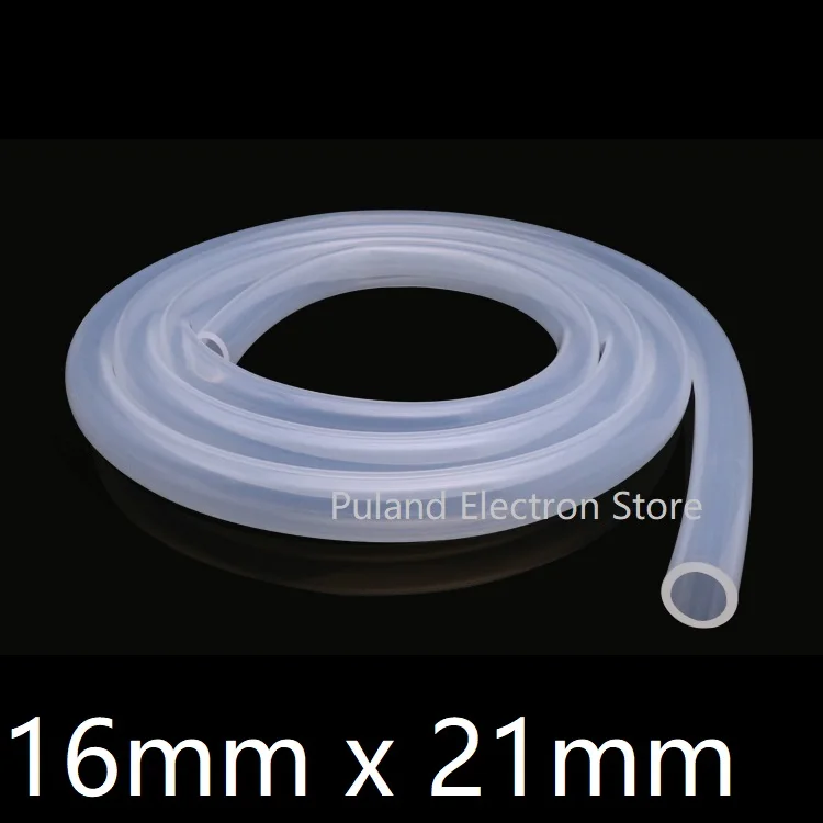 

16*21 Silicone Tubing ID 16mm OD 21mm Food Grade Flexible Drink Tubing Pipe Temperature Resistance Nontoxic Transparent
