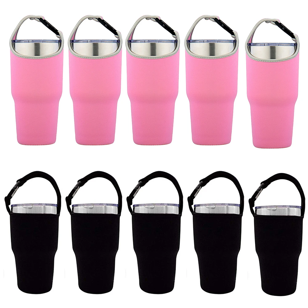 5 шт Изолированная кофейная кружка Сумка держатель для бутылки из нержавеющей