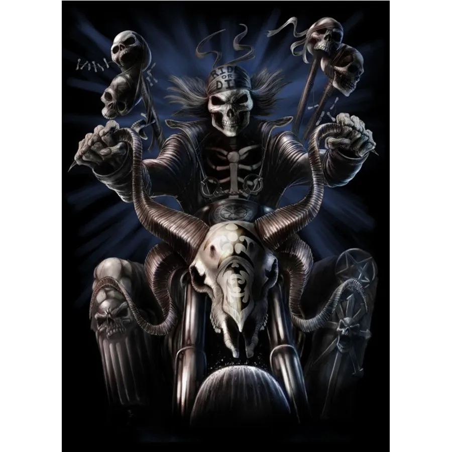 

Алмазная живопись комикс темный череп DIY Алмазная вышивка люди полный набор ручной работы подарок вышивка Стразы мозаичная картина