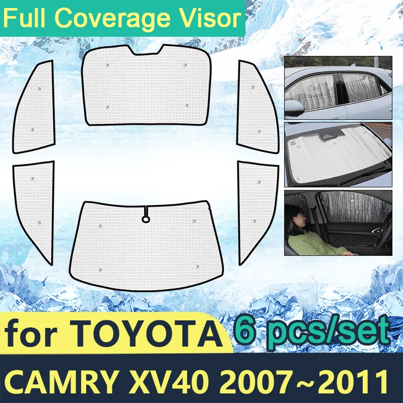 Солнцезащитные очки с полным покрытием для Toyota Camry XV40 40 2007 ~ 2011 Автомобильные