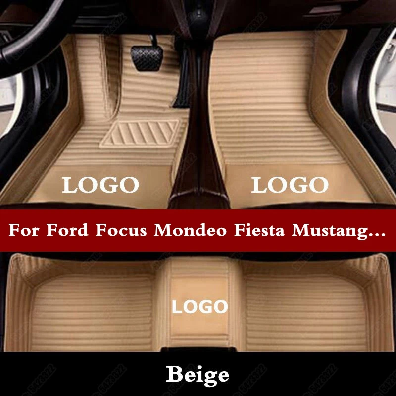 3D автомобильные коврики коврик для ног Ford Focus Mondeo Fiesta Mustang S-max Нескользящие