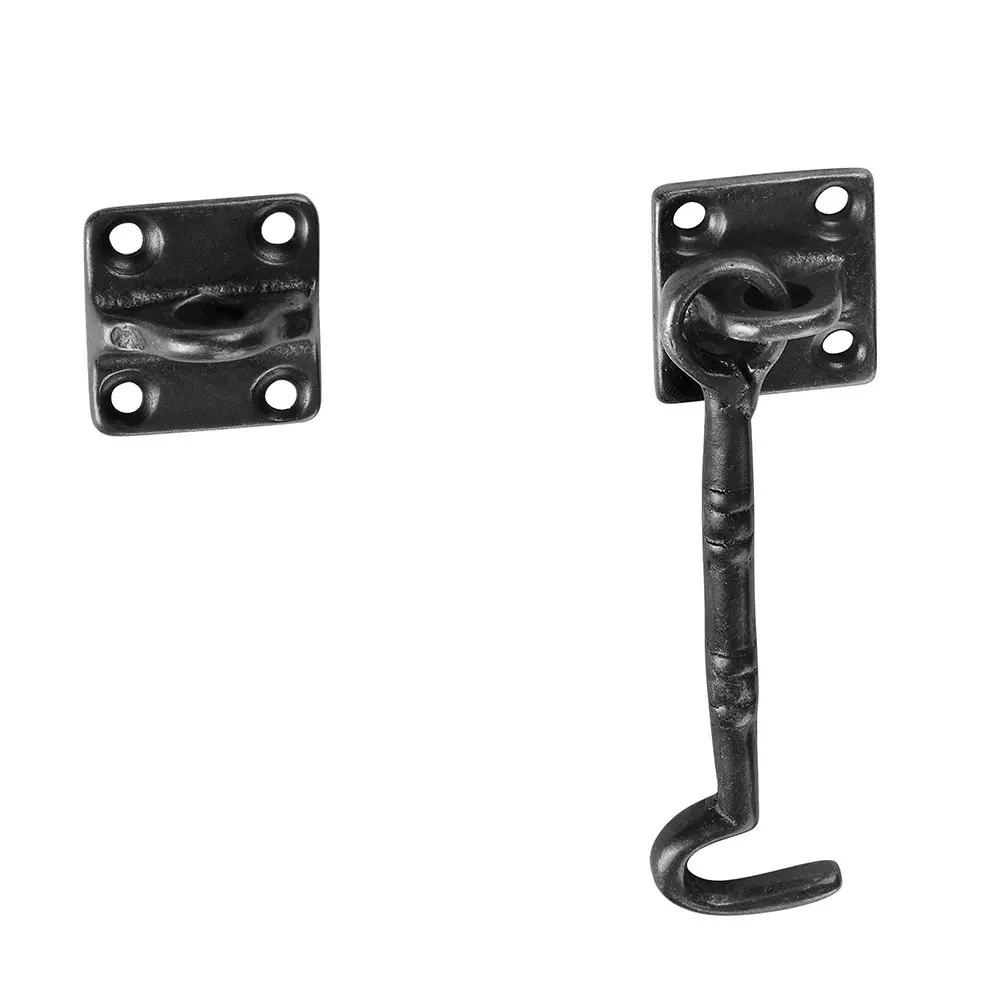 Yescom 2 Pcs 4 1/2" Sliding Barn Door Lock Latch Hook & Eye Cast Copper Hardware for Wood Doors Window Gate Cabinet | Обустройство